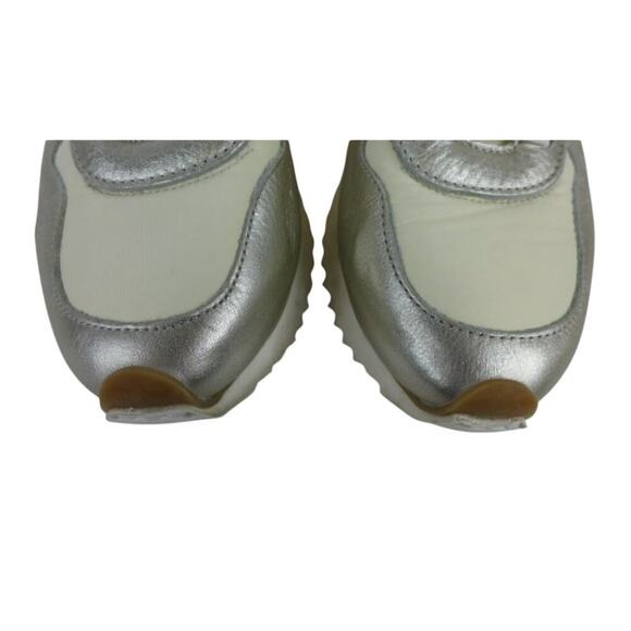 Andia Fora women's silk vela sneaker in orange multi -39/9 - Picture 3 of 9